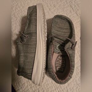 Hey Dude Kids' Shoes in Gray and White